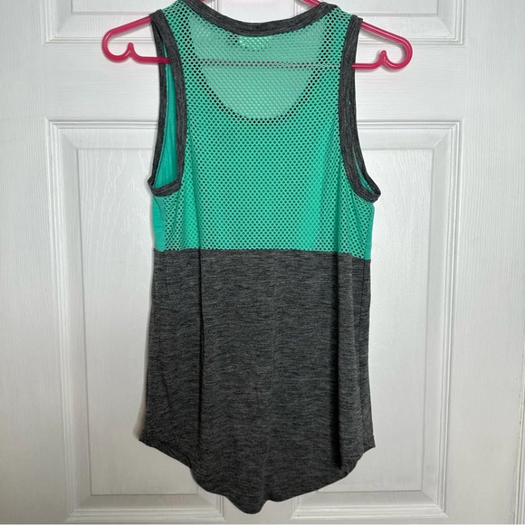 SO Tank Top Colourblock Teal & Grey Size Small - Picture 11 of 16